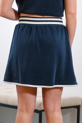 Navy Skort, Pickle Ball set, Paddle Ball Set, Summer matching set, sport matching set, Matching set for summer, navy Skirt, Navy Top, Navy set, Sporty set, Sport inspo.