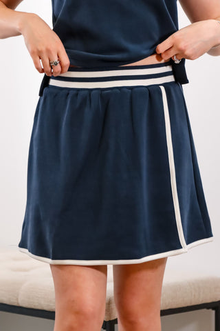 Navy Skort, Pickle Ball set, Paddle Ball Set, Summer matching set, sport matching set, Matching set for summer, navy Skirt, Navy Top, Navy set, Sporty set, Sport inspo.