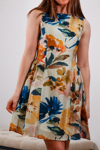 Summer Mini Dress, Watercolor Dress, Mini dress, Trending Dress, Popular Dress, Summer dress, Flower Dress