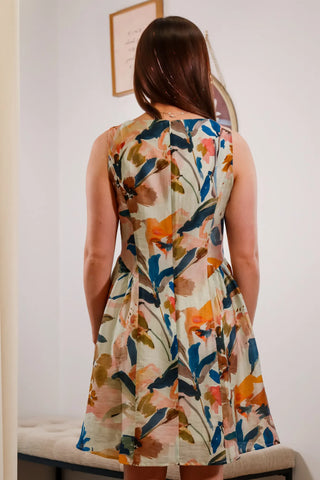 Summer Mini Dress, Watercolor Dress, Mini dress, Trending Dress, Popular Dress, Summer dress, Flower Dress
