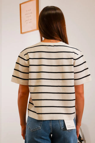 Classic stripped tee, T-shirt, Casual summer fit, Spring fit inspo, Fit inspo, basic but cute tees, stripped tees, perfect summer fit, outfits for shopping, summer fit inspo
