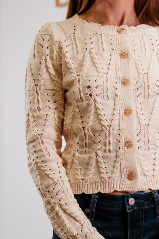 Cream Cardigan, Cardigans for fall, textured cardigan, cream textured cardigan, fall outfit inspo, cardigan outfit inspo, winter cream cardigan, cardigans, trending cardigans