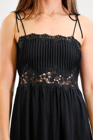 Midi black Dress, Black Lacy Dress, Summer dress, Sunset outfit Indio, wedding guest dress, popular dress, trending dresses