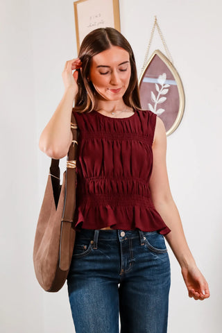 Plum Tank Top, Maroon Tank Top, Fall Tops, Fall top inspo, Fall tank top, plum top, plum tank top, Winter Tops