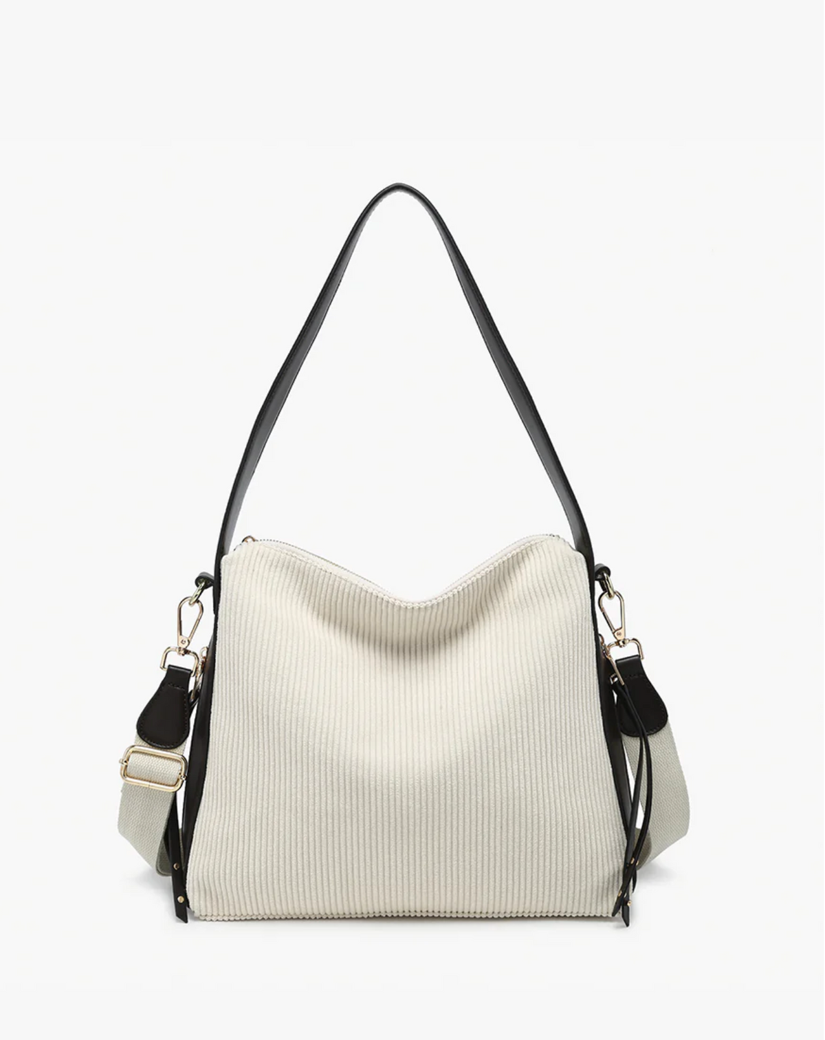 Cute In Corduroy - Purse - White