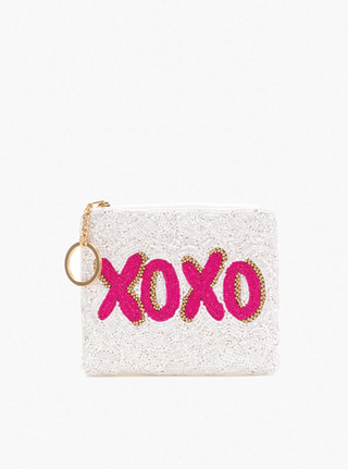 XOXO - Beaded Coin Pouch