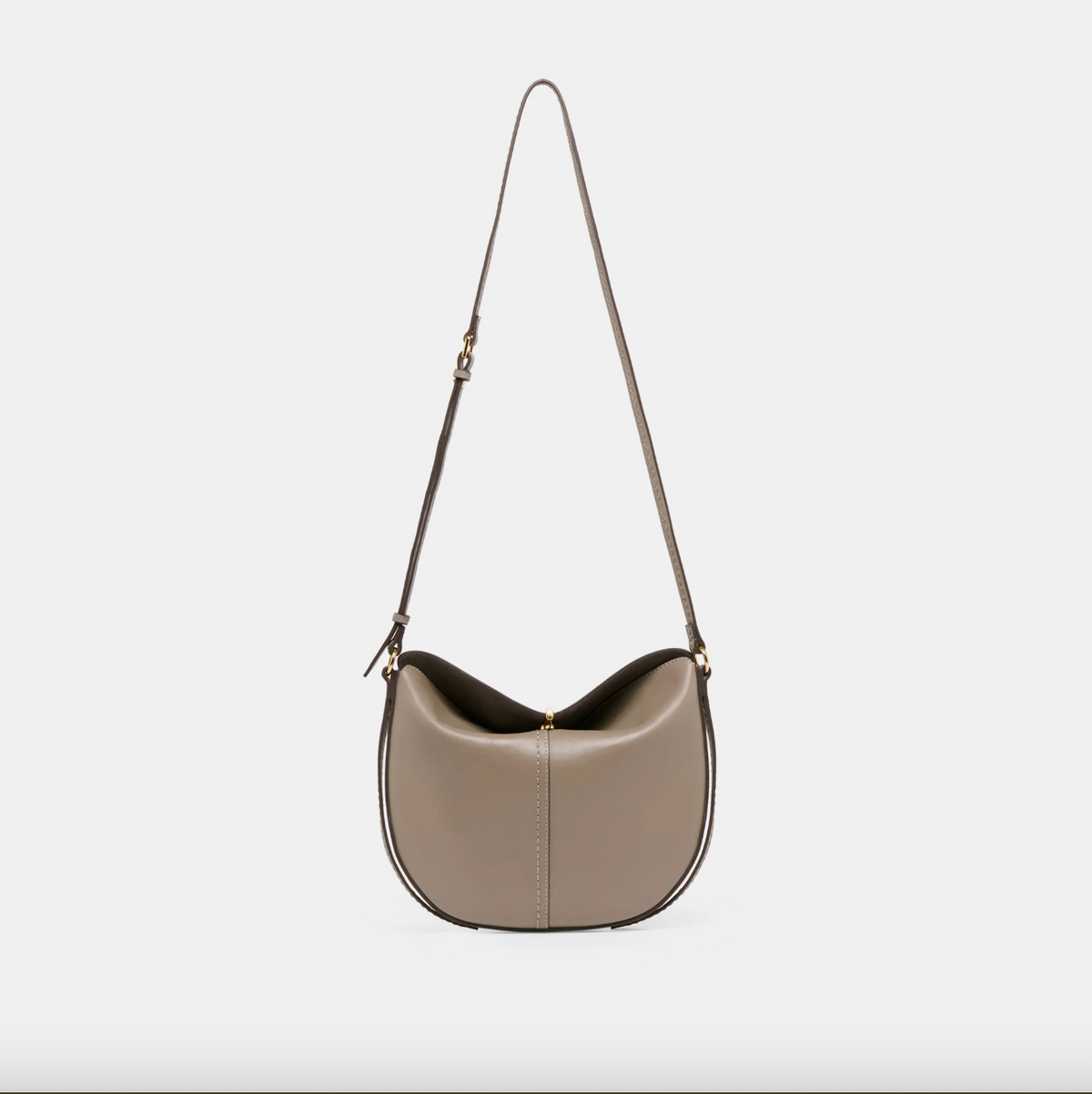 gray- BENNET purse, brown classic purse, medium to large size purse, crossbody or shoulder bag
