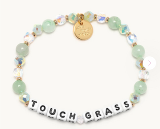 Touch Grass - Little Words Project Bracelet