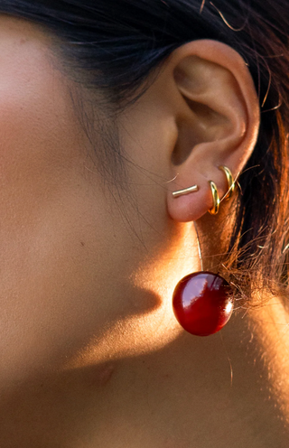 Cherry Threader Earrings