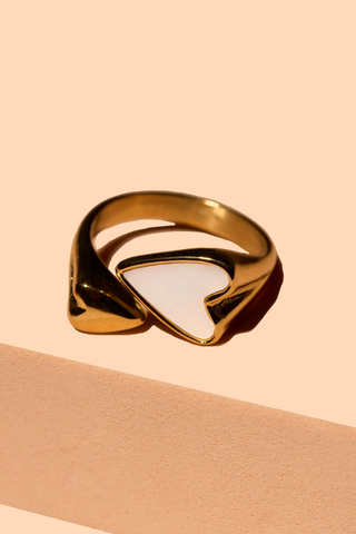 gold ring, cute rings, heart ring, gold heart ring, cute gold ring