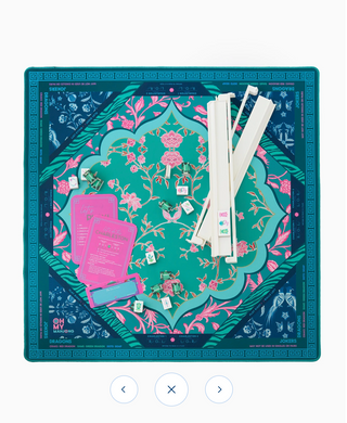 Mahjong mat, cute mahjong mat, blue mahjong mat, mahjong accessories