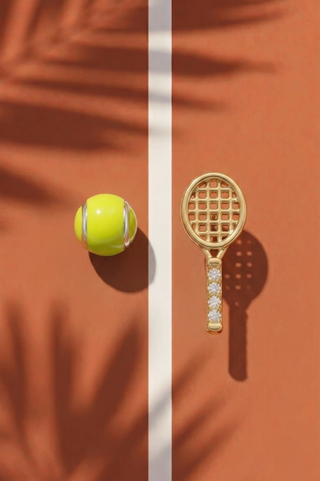 Tennis stud earrings