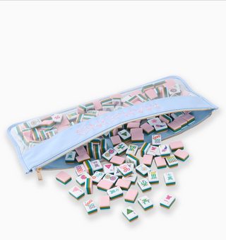 Mahjong Tile Storage Bag - Oh My Mahjong - Light Blue