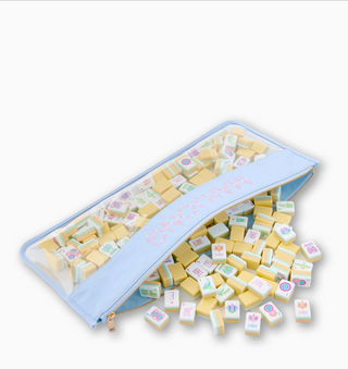 Mahjong Tile Storage Bag - Oh My Mahjong - Light Blue