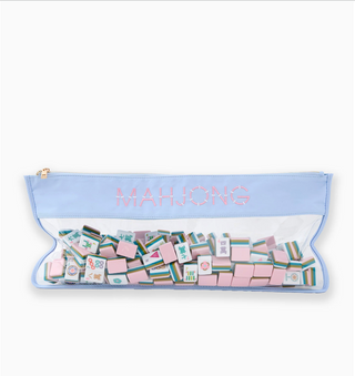Mahjong Tile Storage Bag - Oh My Mahjong - Light Blue