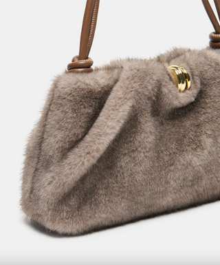 Faux fur purse, dolce vita purse, dolce vita shoulder purse, dolce vita shoulder bag, fur shoulder purse, fur shoulder bag, brown bag for fall, cute fall purse, cute fall bag, 