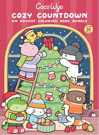 Cozy Countdown Coloring Book Advent Calendar - Coco Wyo