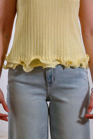 Yellow Tank Top, Summer tank top, Summer outfit inspo, Casual Outfit inspo, Sunset dinner outfit inspo, summer dinner outfit, yellow summer tank top.