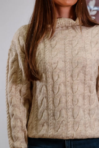 Turtle neck, fall sweaters, winter sweaters, winter outfit Inspo, fall outfit inspo, Cream sweater, Turtle neck cream sweater, cable knit cream sweater