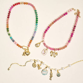 Stone Candy Necklace–True Blues