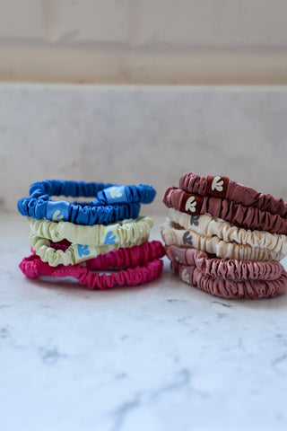 SKINNY SATIN SLEEP SCRUNCHIE SET: COLORFUL PACK