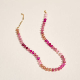 Stone Candy Necklace–Pretty Pinks