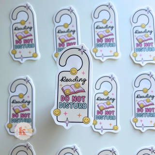 Cute stickers, vinyl stickers, reading stickers, girly reading sticker
