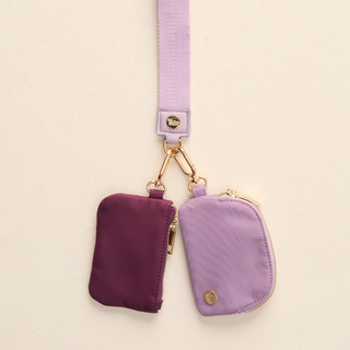 Purple Wristlet, Keychain wallet 