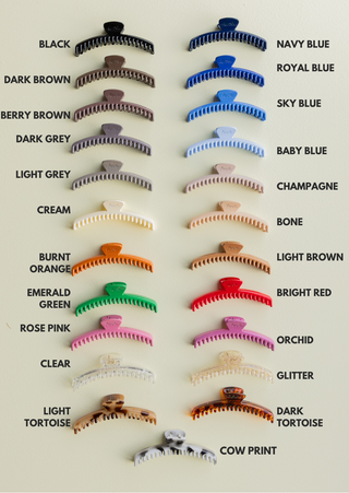 Shiny Midi Hold Everything Claw: DARK TORTOISE