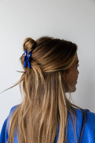 Shiny Mini Hold Everything Claw: NAVY BLUE