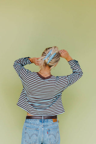 POLKA DOT & STRIPED OVERSIZED CLAWS: PINK AND BLUE POLKA DOT